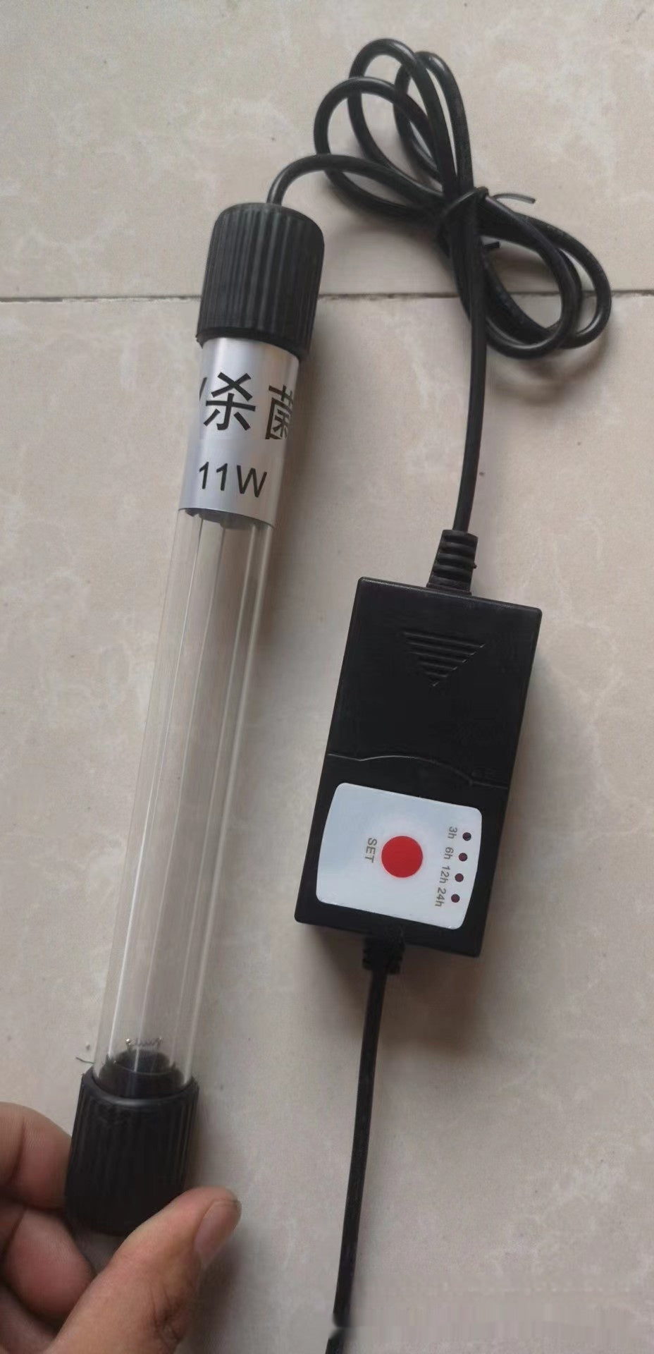 UV Ultraviolet Pond Water Purifier Algae Remover Submersible Sterilization Lamp