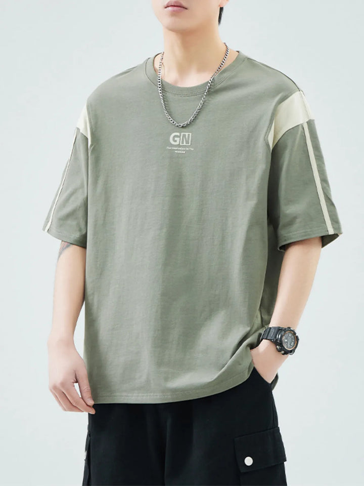 Men's Plus Size Round Neck Short Sleeve T-Shirt