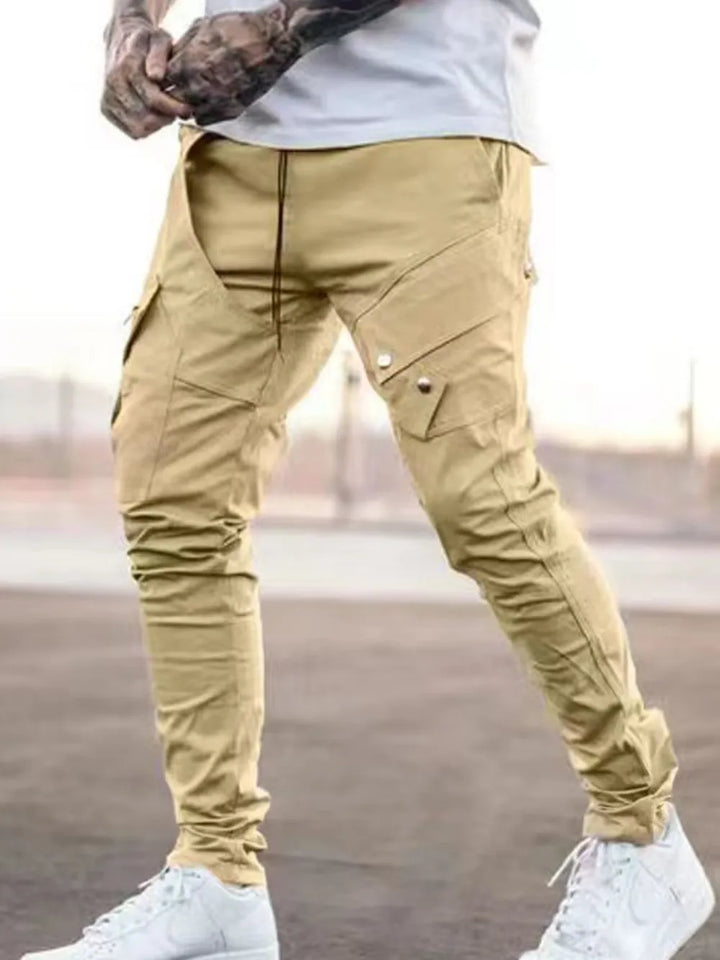Men's Plus Size Pants with Cargo Pockets