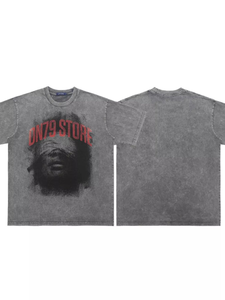 Men's Graphic Round Neck Short Sleeve T-Shirt