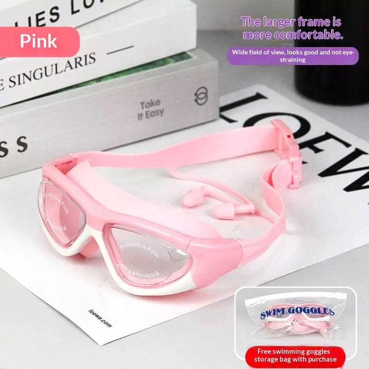 Childrens Anti-fog Swim Goggles With Built-in Earplugs
