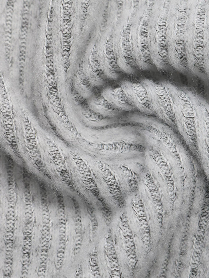 Ribbed Lace Trim Henley T-Shirt
