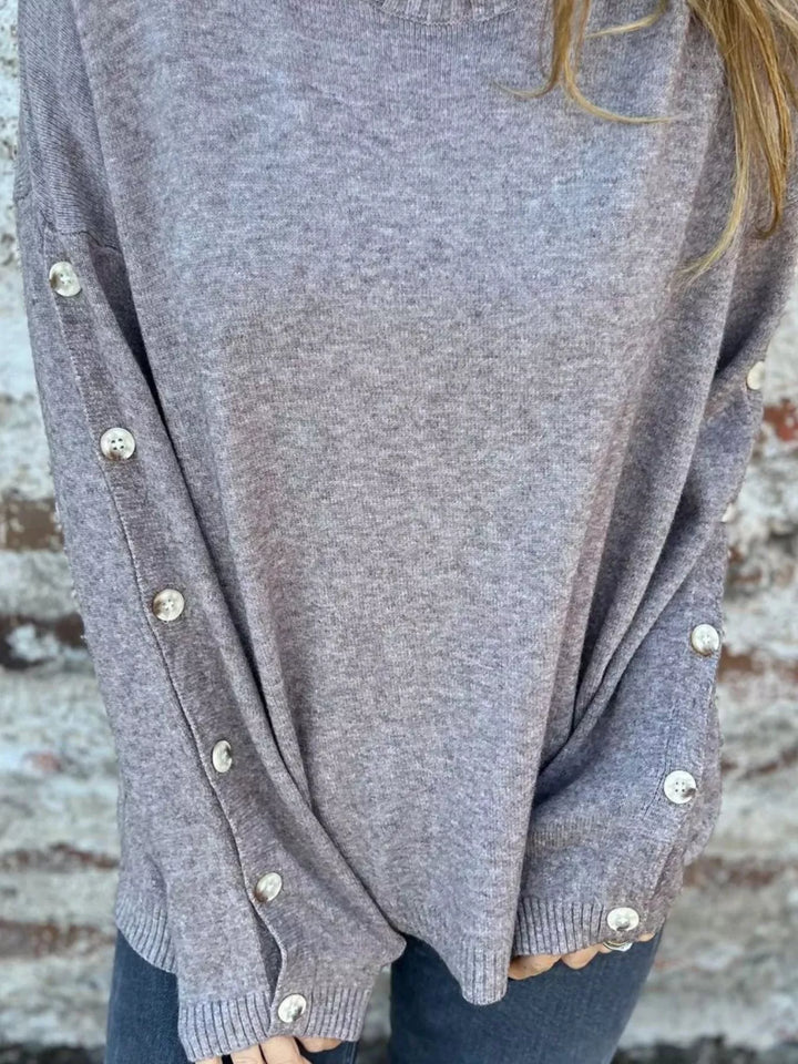 Full Size Turtleneck Long Sleeve Sweater Plus Size