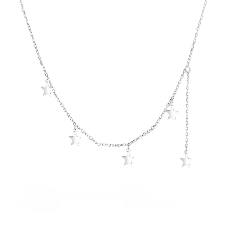 925 Sterling Silver Star Charm Necklace