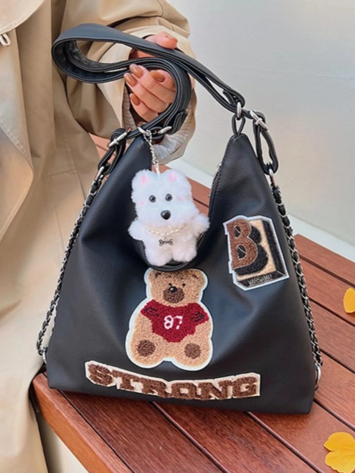 Cute Bear Adjustable Strap Handbag