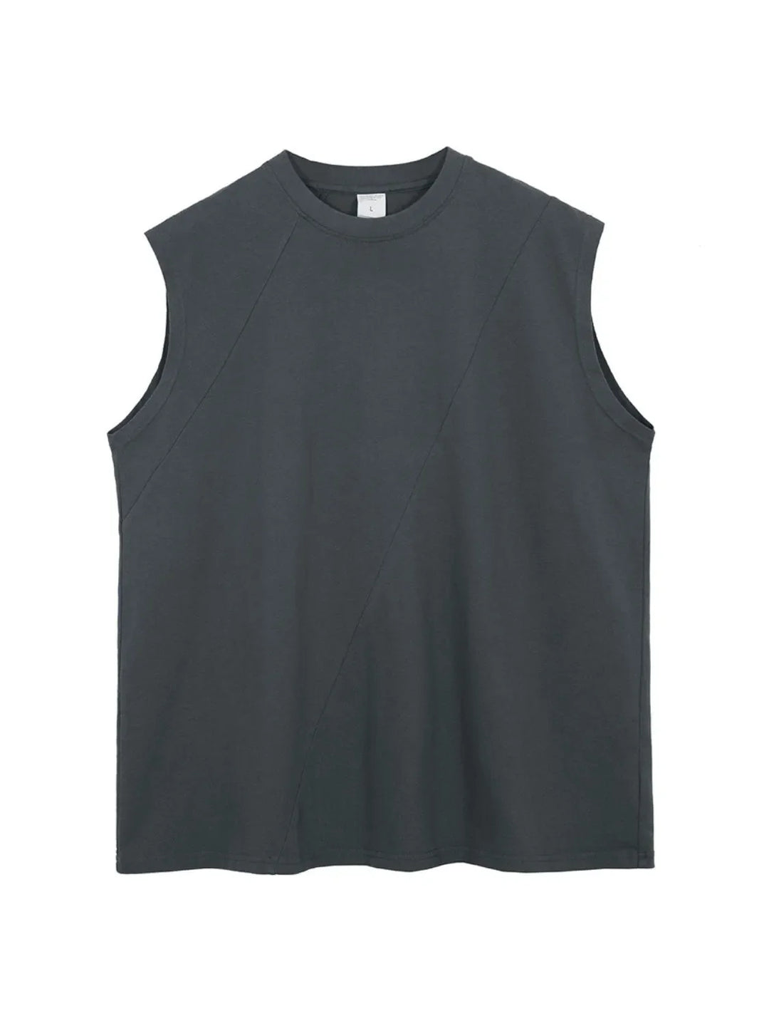 Men's Solid Color Round Neck Tank