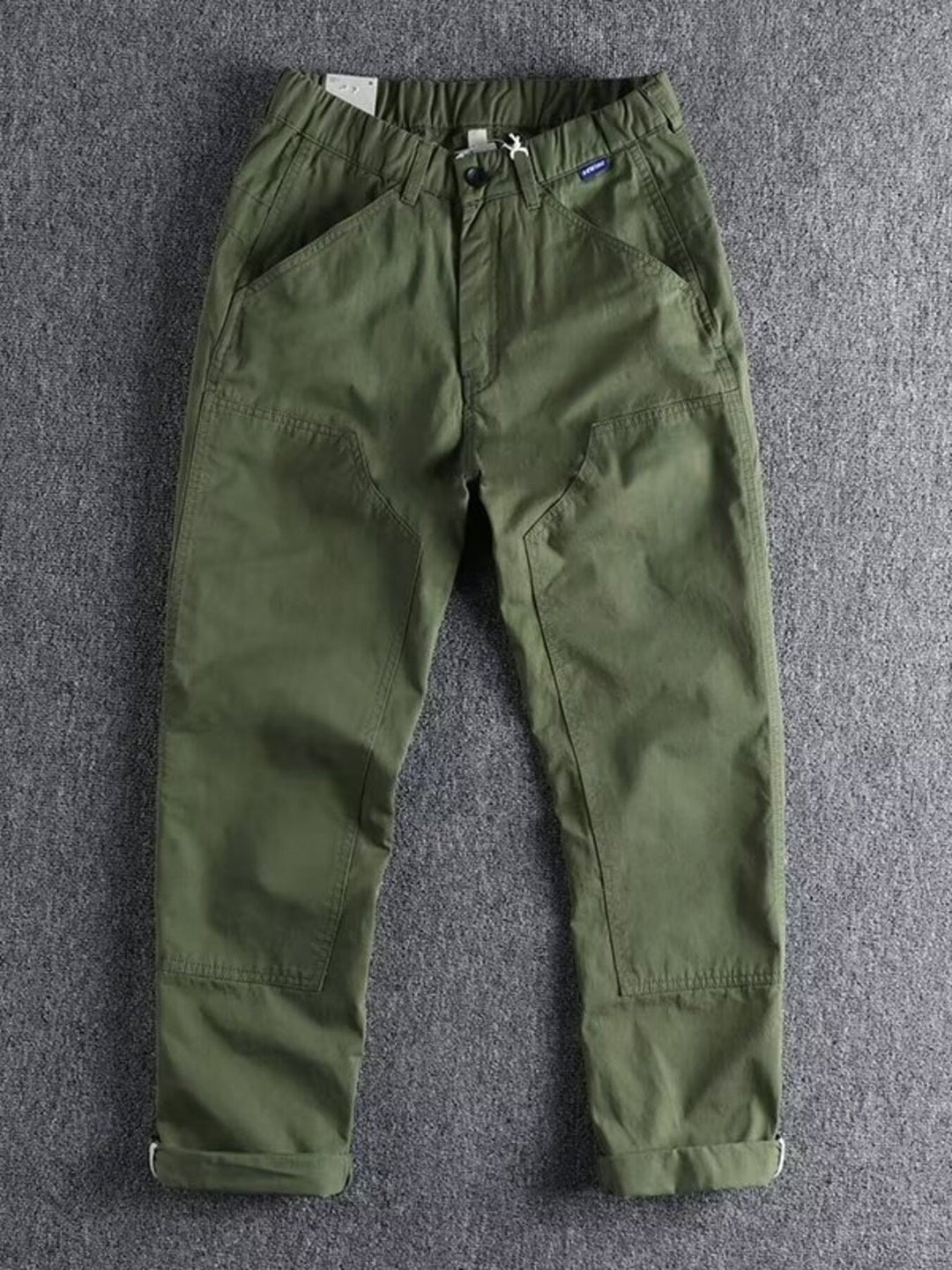 Men's Plus Size Casual Elastic Waist Cargo Pants
