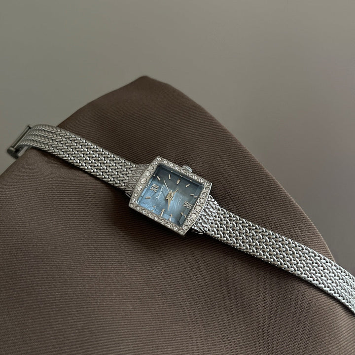 Chanel-style Vintage High-end Mother-of-pearl Watch For Women