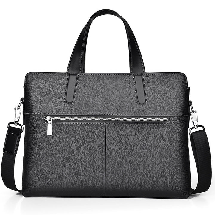 Large-capacity Crossbody Leather Briefcase