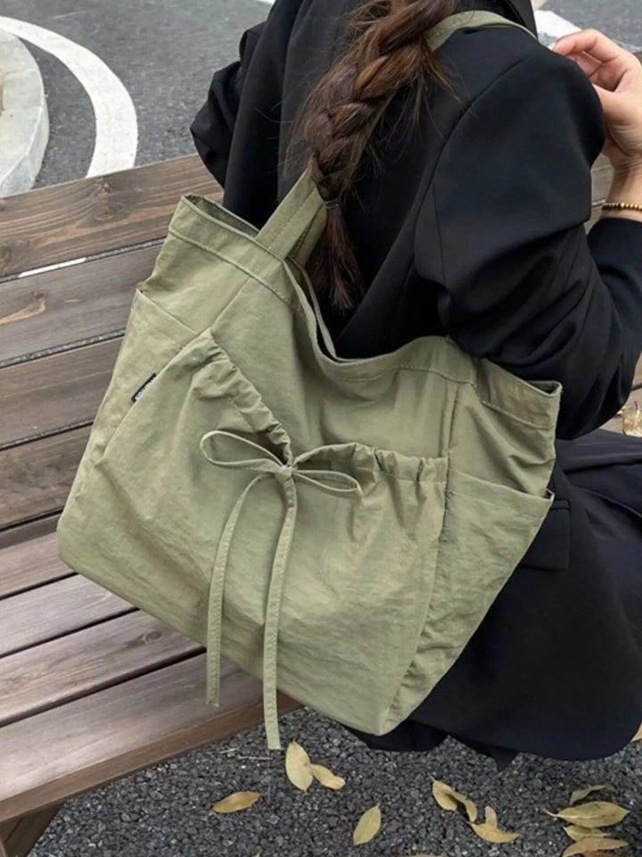 Lightweight Bow Decor Handbag