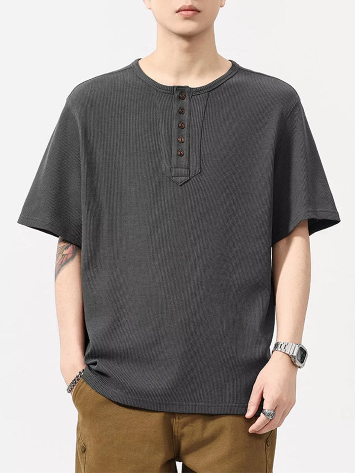 Men's Plus Size Round Neck Short Sleeve T-Shirt