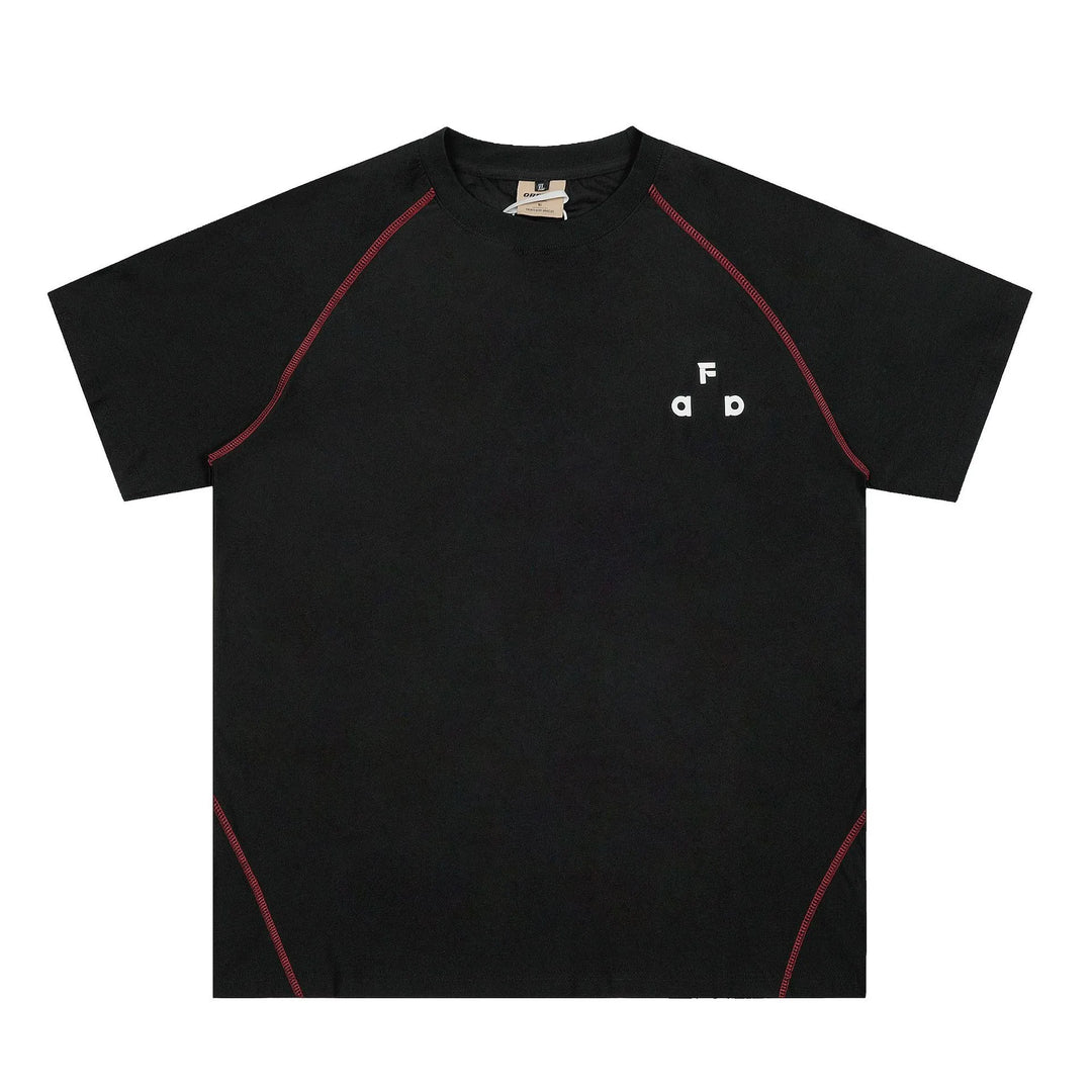 Men's Contrast Stitching Short Sleeve T-Shirt