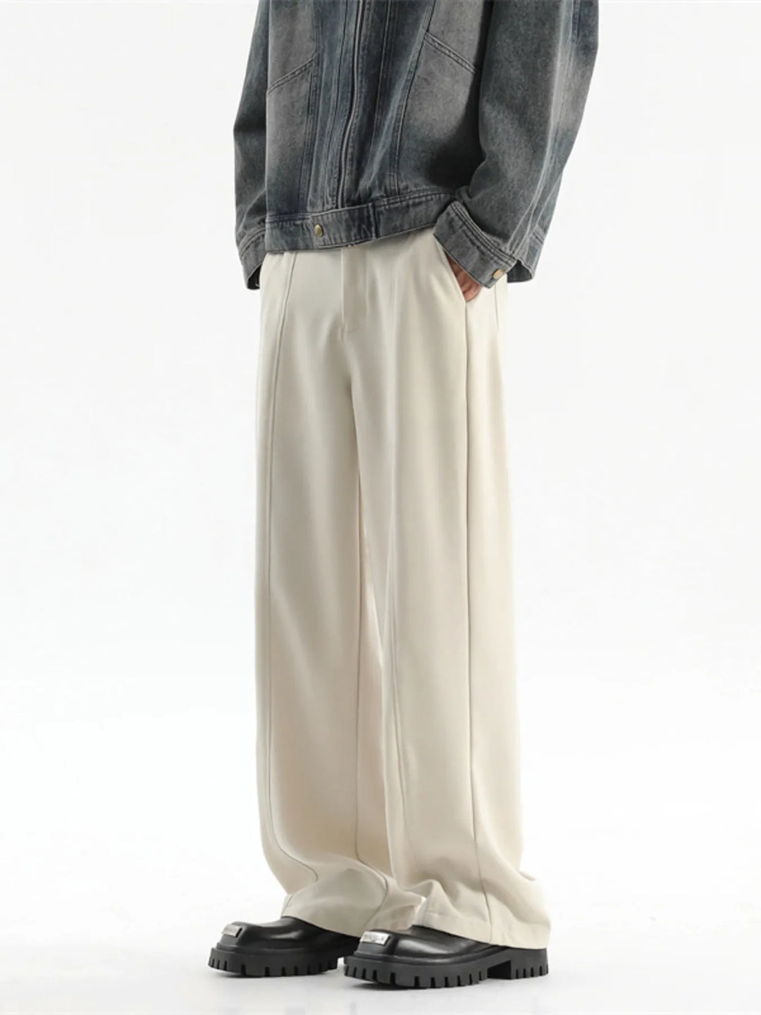 Men's Full Size Wide Leg Pants Plus Size