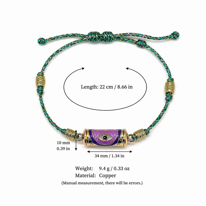 Evil Eye Kaleidoscope Necklace Clavicle Chain