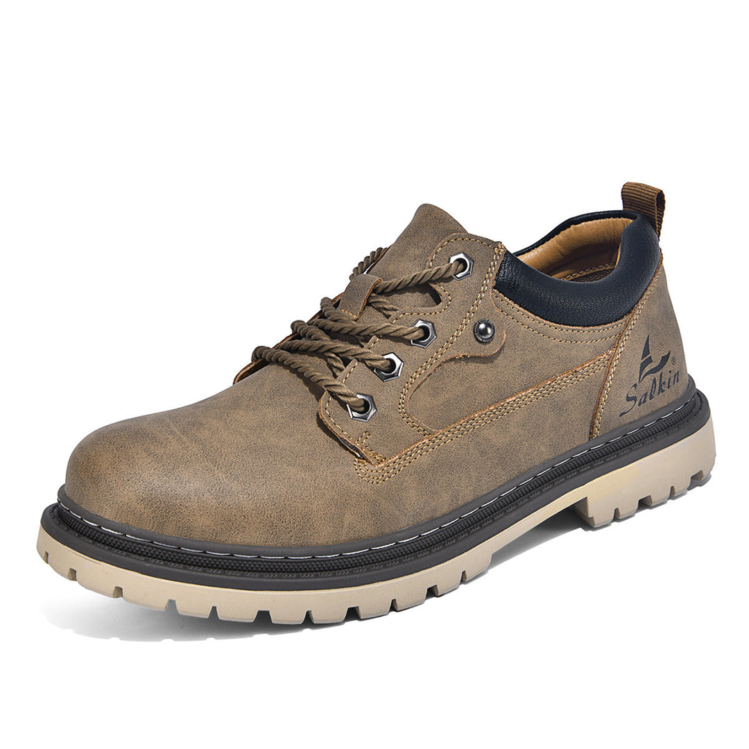 British-style Work Boots For Trendy Men