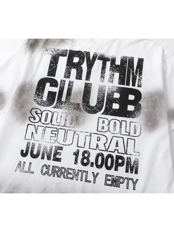 Men's Letter Graphic Round Neck Oversized T-Shirt