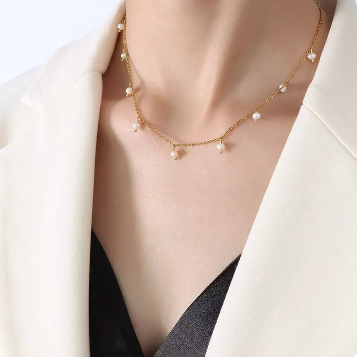 Freshwater Pearl 18K Gold-Plated Necklace
