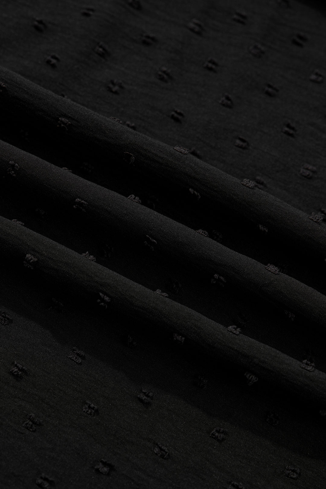 Black Plus Size Swiss Dot Ruffle Lace Trim V Neck Tank Top