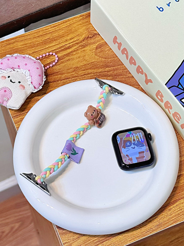 Creative Knitted Cartoon Hair Tie Watch Strap