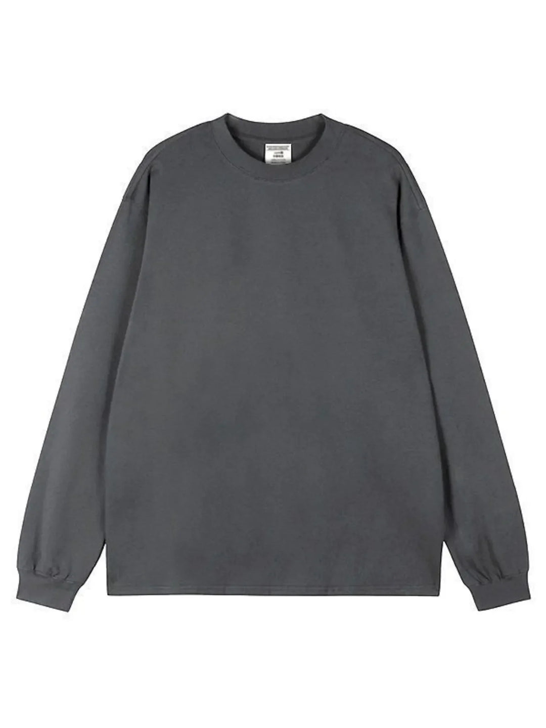 Men's Plus Size Round Neck Long Sleeve T-Shirt