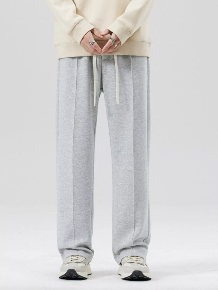 Men's Plus Size Drawstring Wide Leg Pants