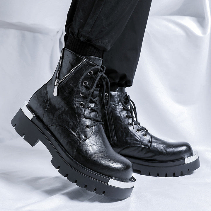 British-style Vintage Fashion Mens Side-zip Boots