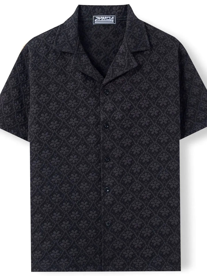 Men's Plus Size Button Down Short Sleeve Shirt