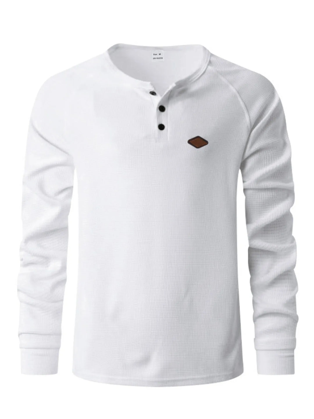Men's Full Size Button Detail Long Sleeve T-Shirt Plus Size