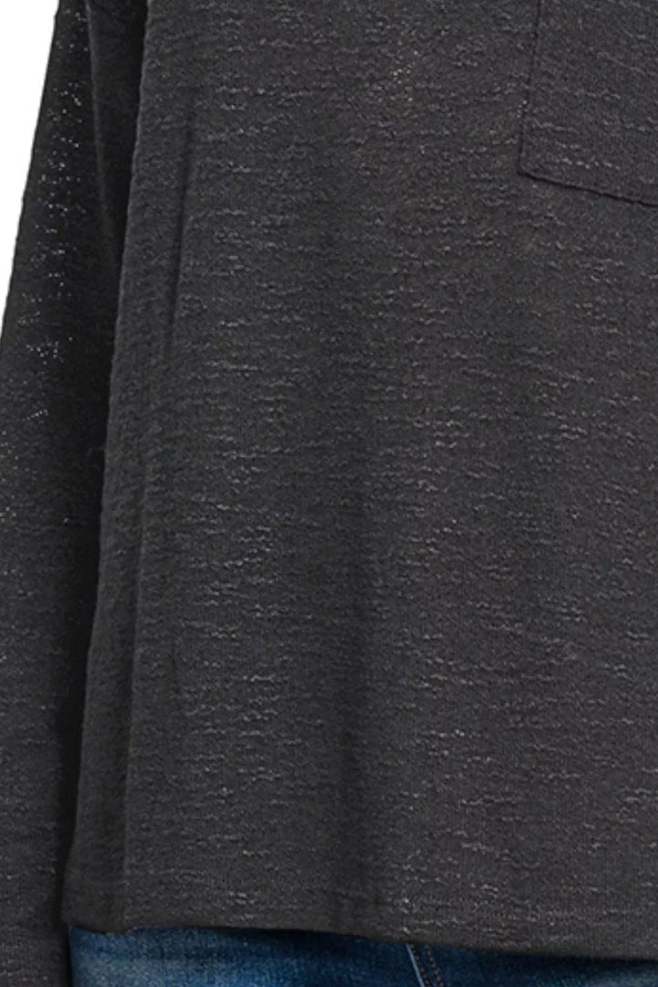 Zenana Slub Hacci Long Sleeve T-Shirt