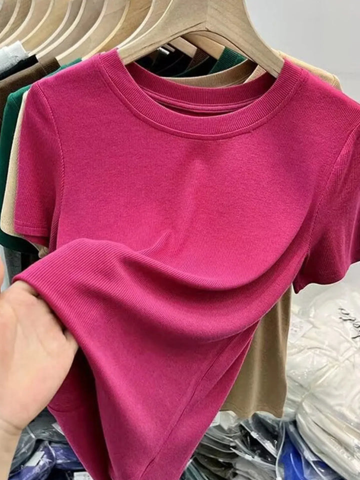 Crew Neck Short Sleeve T-Shirt