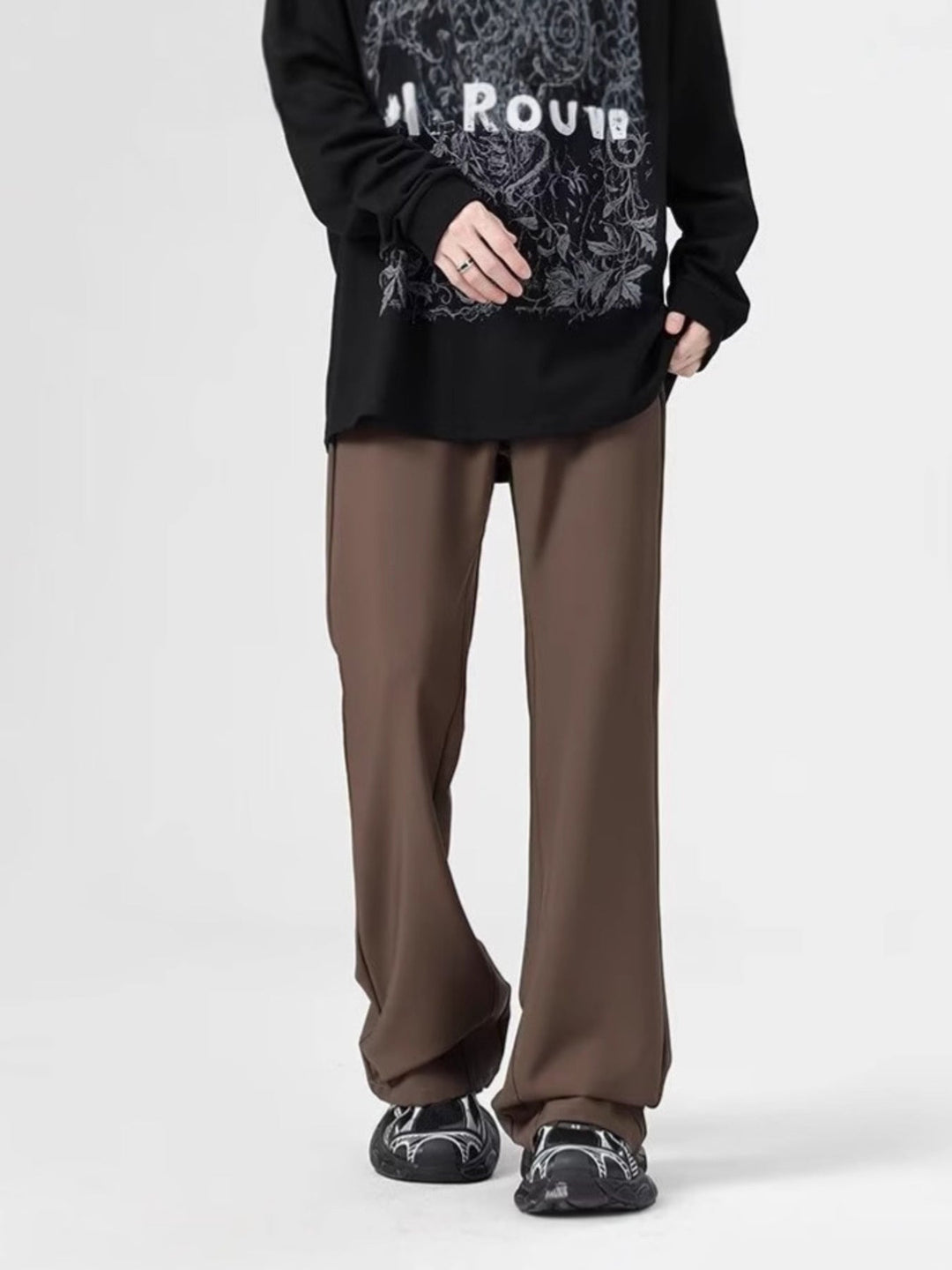 Men's Full Size Relaxed Fit Straight-Leg Pants Plus Size