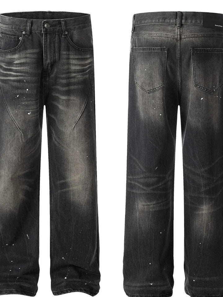 Men's Vintage Washed Relaxed Fit Jeans