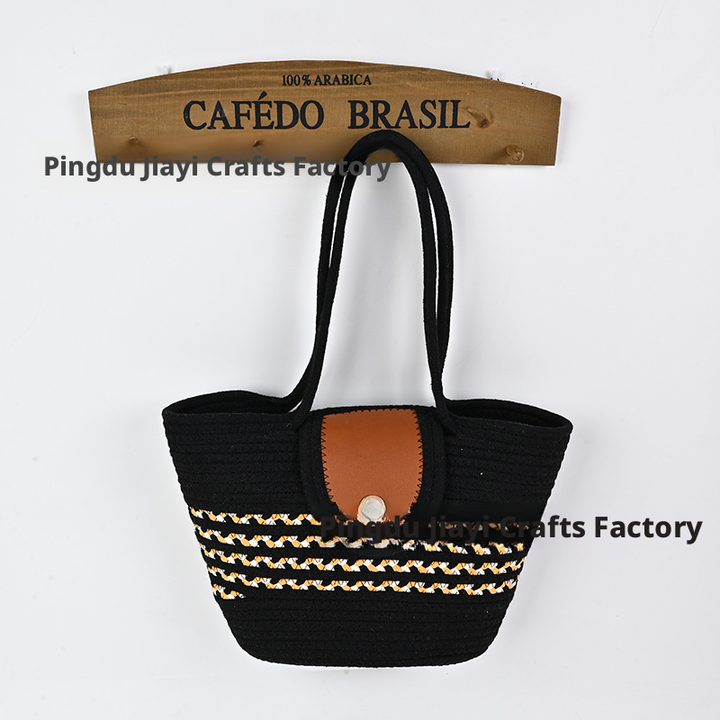 Casual shoulder bag-hollow-beige-9 * 24 *37cm-1 piece