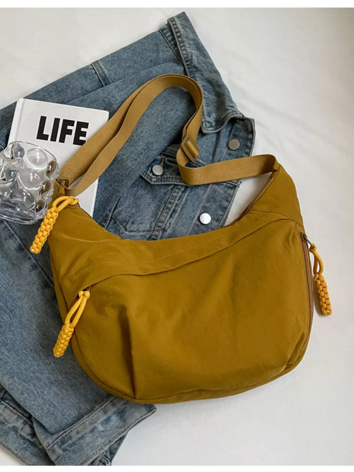 Casual Solid Color Lightweight Crossbody Bag