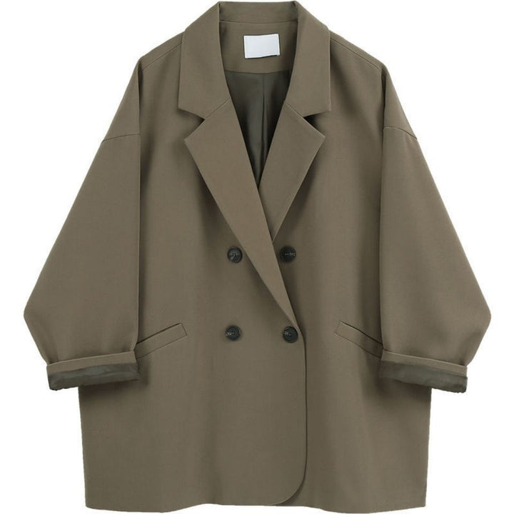 Korean Style Thin Looking Fashion Ins Vintage Blazer
