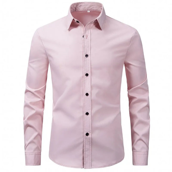 Men's Plus Size Button Up Long Sleeve Shirt