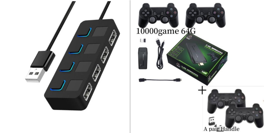 M8 Tv Mini Hd Wireless Arcade Joystick Double Fc Game Console Family U Bao Game Console Ps1