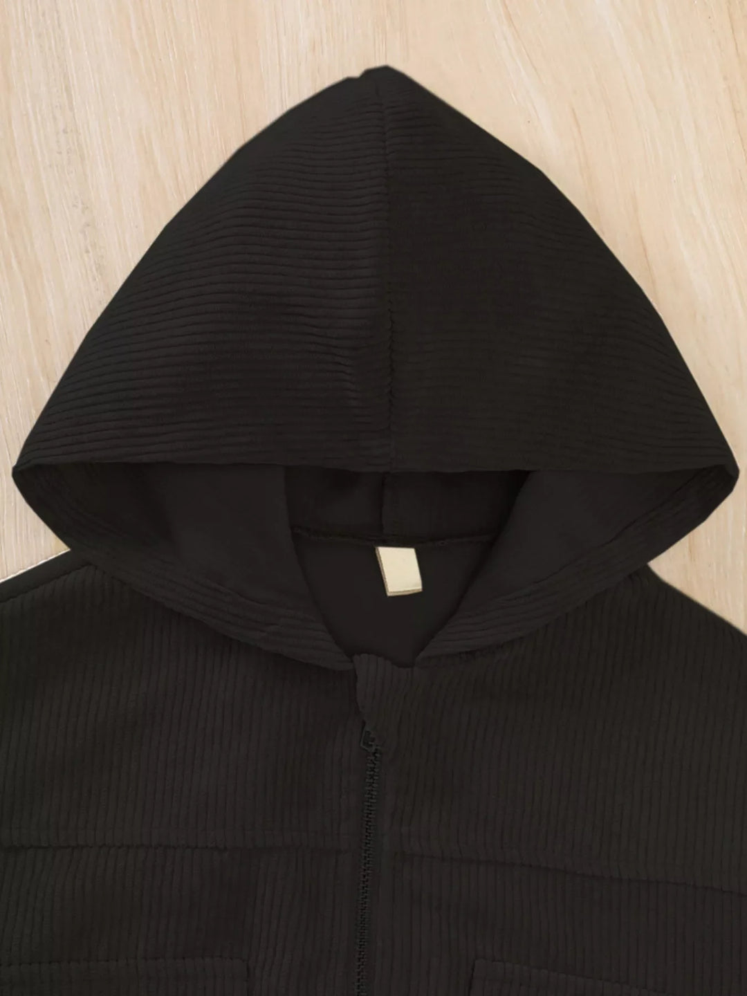 Children's Casual Corduroy Hooded Jacket