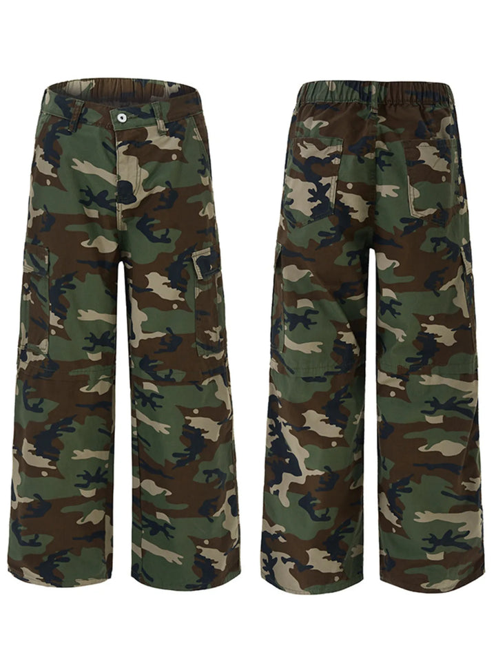 Men's Loose Fit Camouflage Cargo Pants