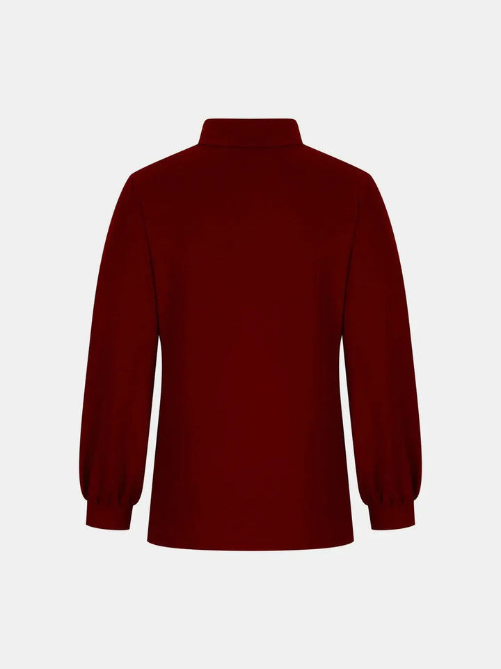 Full Size Mock Neck Long Sleeve T-Shirt