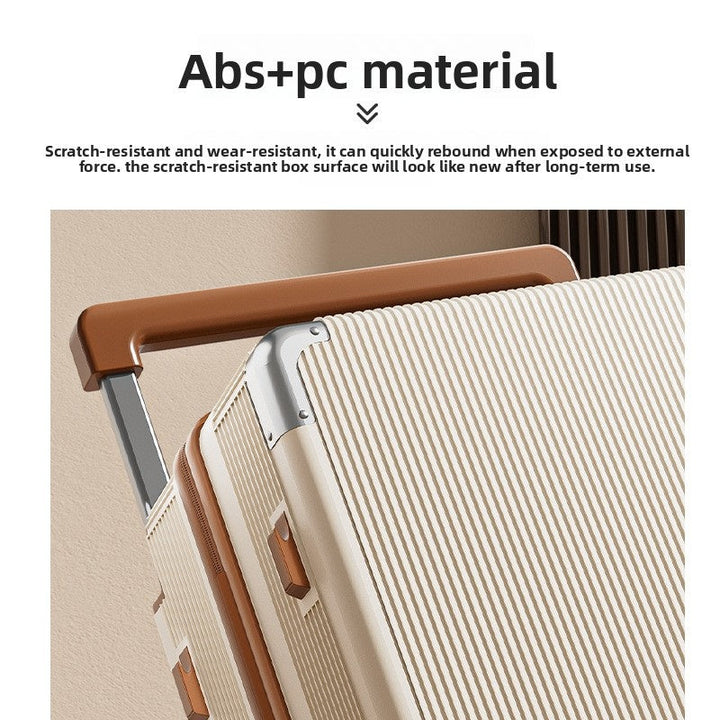 20 Inch 24 Inch Wide Handle Luggage, Silent Rotating Wheel Travel Luggage, Durable Password Lock Carry On Luggage