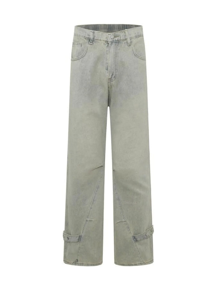 Men's High Waist Wide Leg Jeans