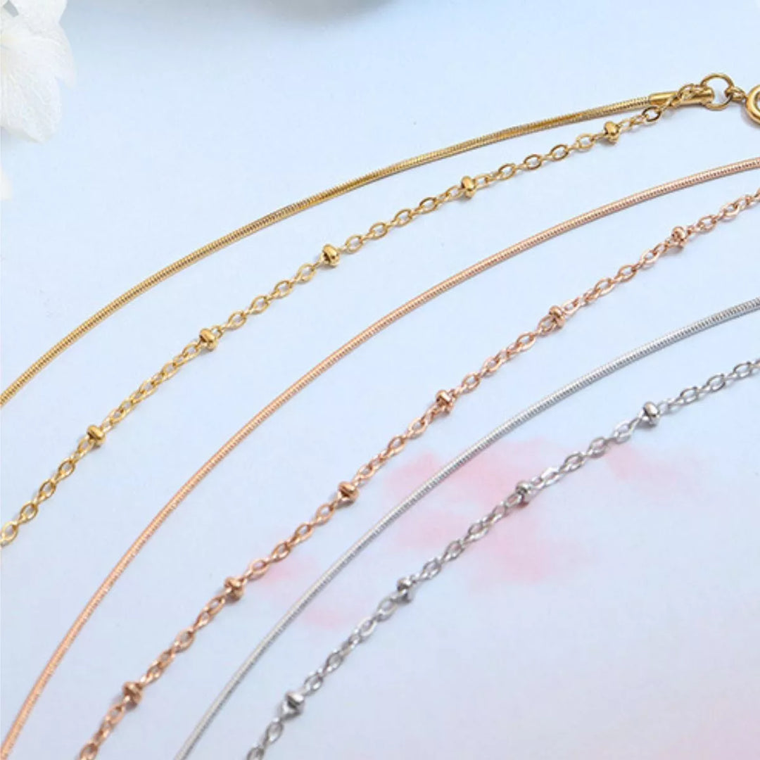 Titanium Steel Double Layered Bracelet