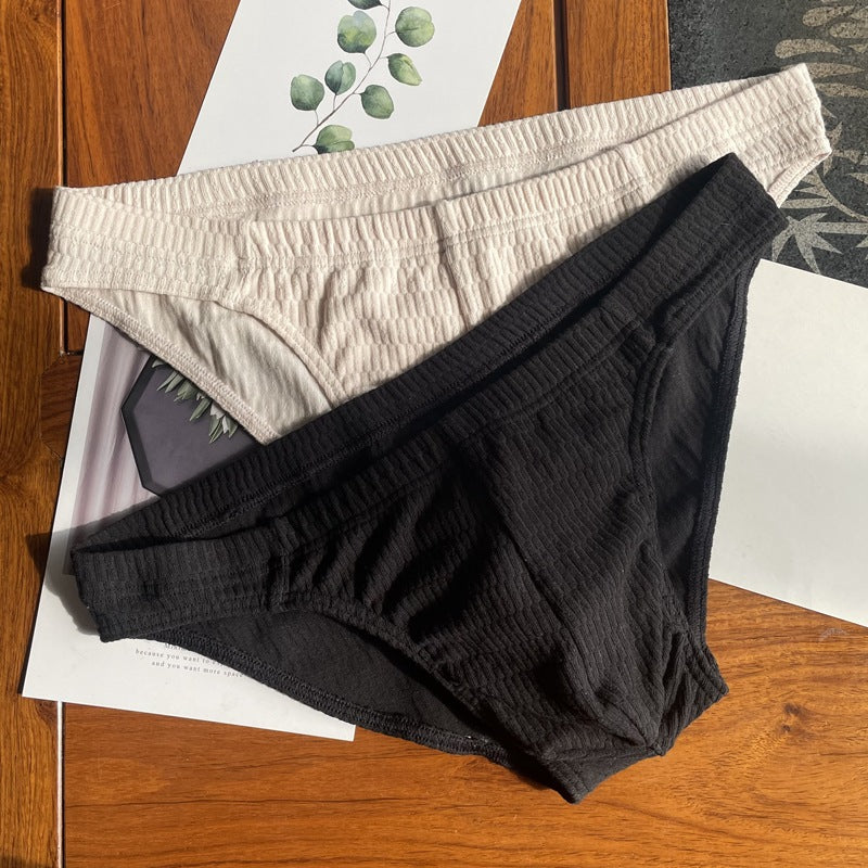Men's Triangle Underwear Pure Cotton Pants Solid Color Shorts