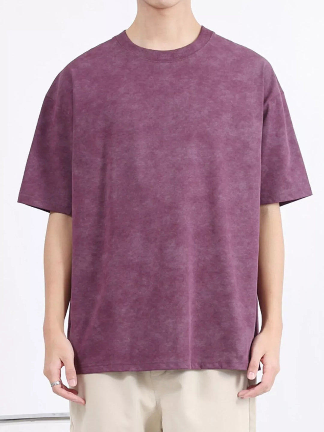 Men's Plus Size Round Neck Short Sleeve T-Shirt