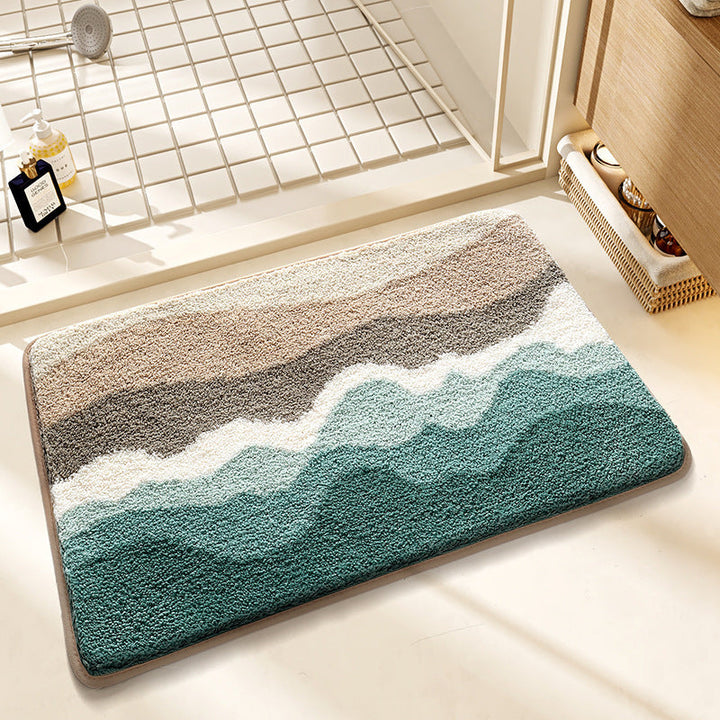 Wear-resistant Bedside Rug Doorway Water-absorbent Non-slip Doormat