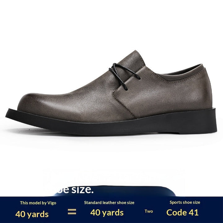Mens Breathable Casual Leather Shoes