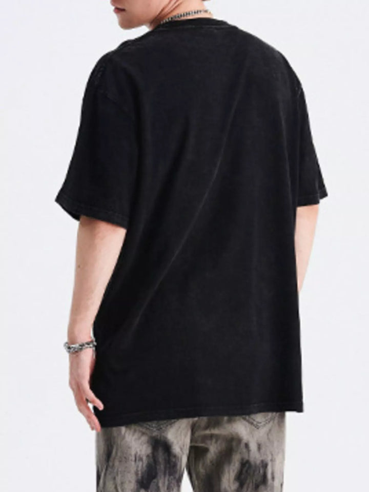 Men's Graphic Round Neck Short Sleeve T-Shirt