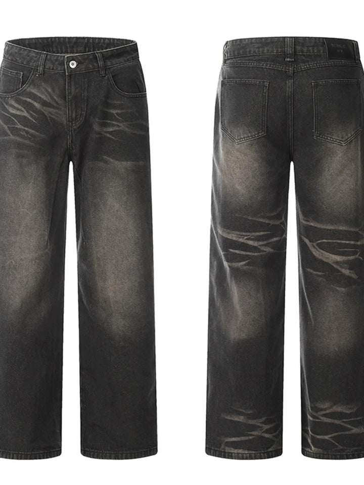 Men's Vintage Wash Loose Fit Jeans