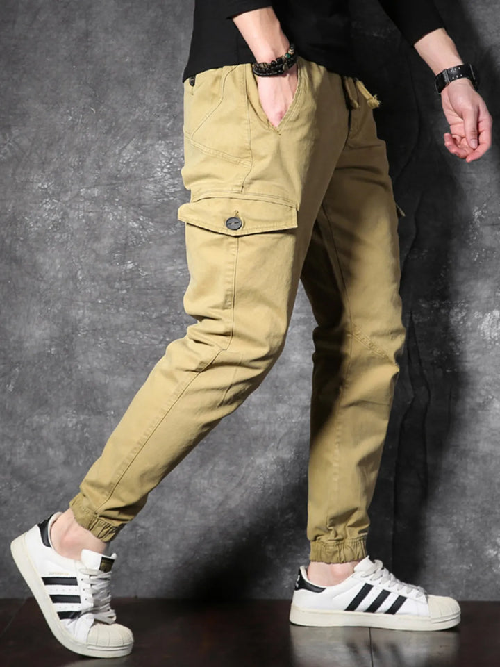 Men's Cargo Pants with Drawstring